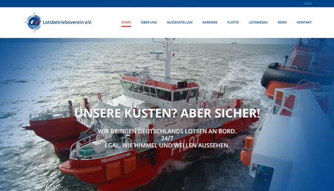Maritime Webdesign Referenz