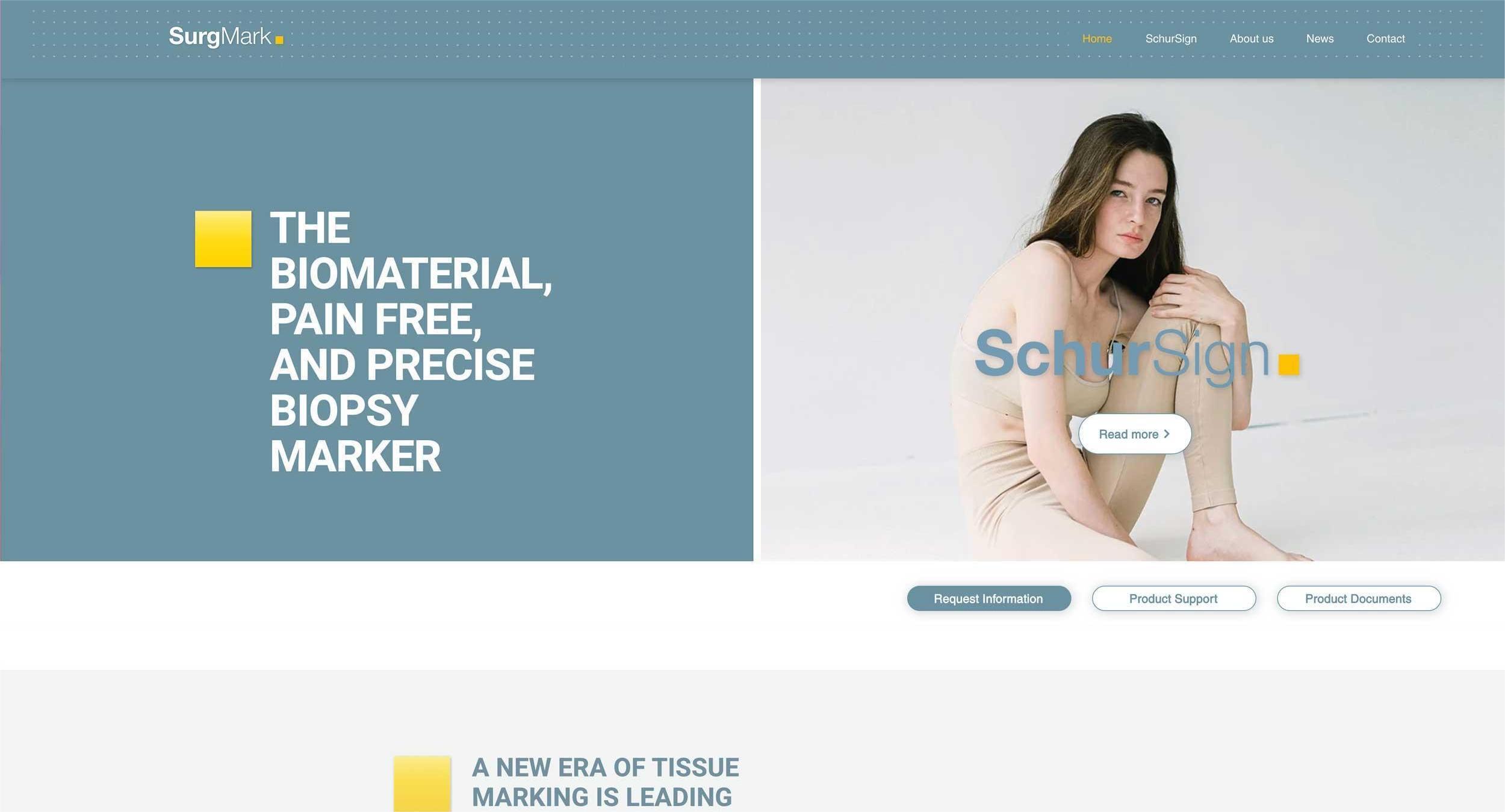 SURGMARK  |  Biotechnologie und Medizintechnik Webdesign
