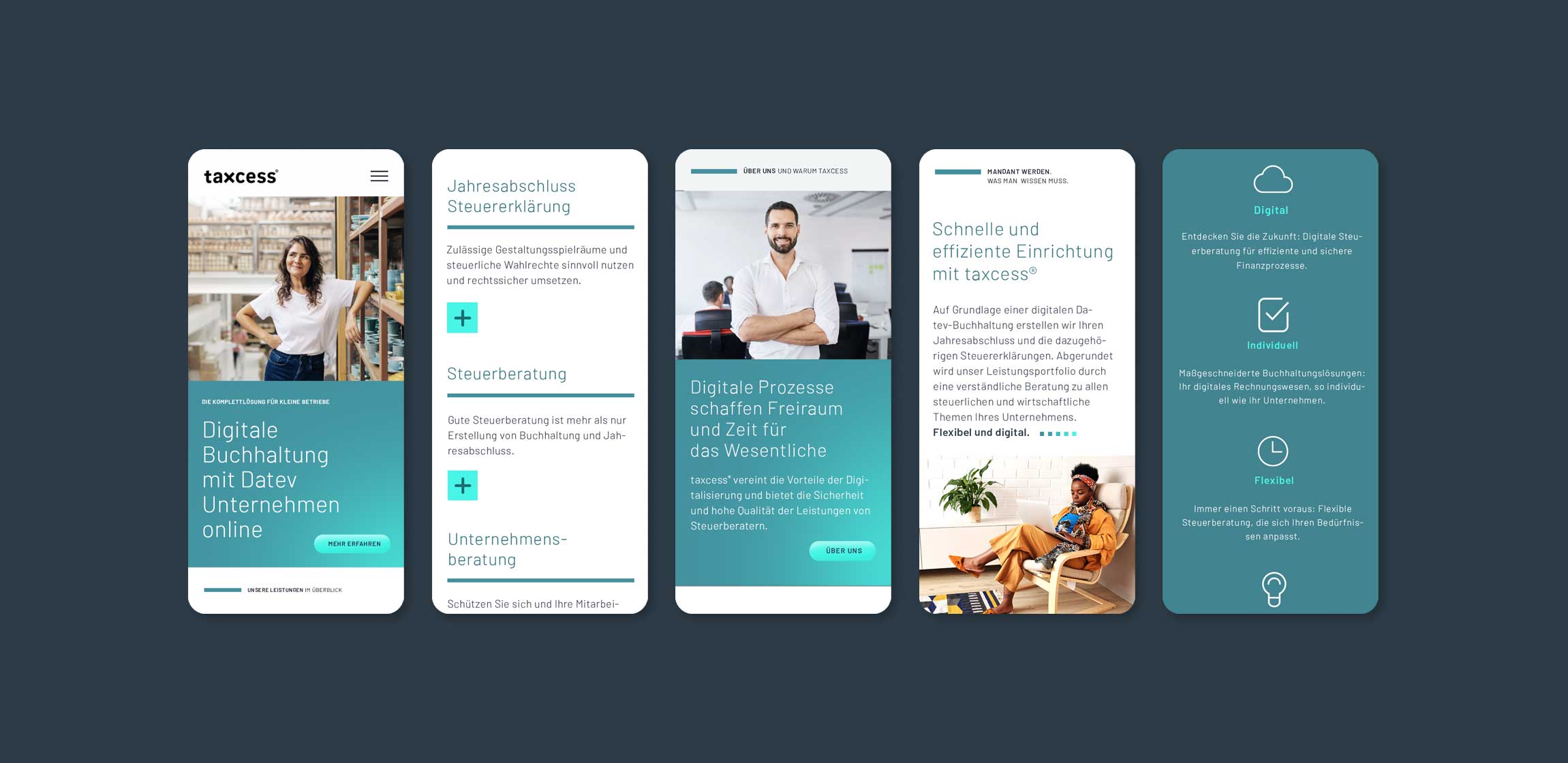 TAXCESS  |  Digitale Steuerberatung Webdesign